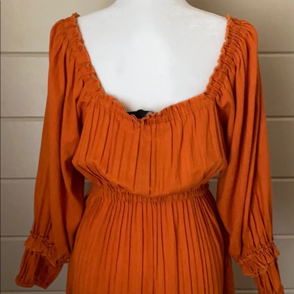 Nicholas Pleated Prairie Dress Size 8 Australian Designed - Picture 12 of 16